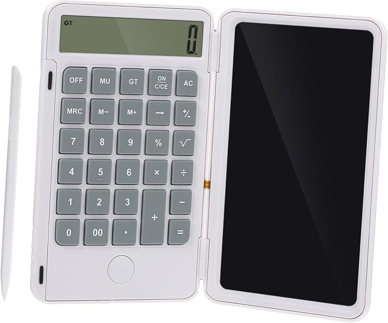 Portable LCD Handwriting Board Calculator with Erasable Screen for Students Office and School Use - Image 1
